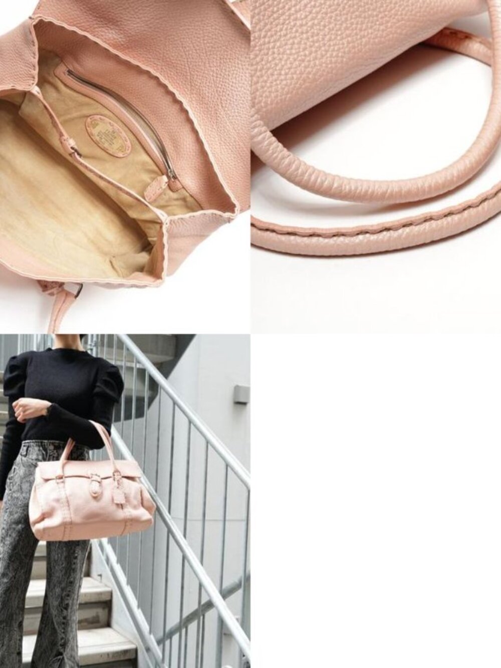 ★SOLD★ Fendi Shoulder Bag Leather Selleria - Picture 10 of 10